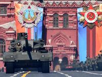 Russian T-14 Armata tanks parade through Red Square during the Victory Day military parade in Moscow on May 9, 2018. Russia marks the 73rd anniversary of the Soviet Union's victory over Nazi Germany in World War Two.
Kirill KUDRYAVTSEV / AFP