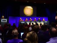 NASA engineer and project manager Tom Hoffman (3L) and his team give a press conference after the successful landing by the InSight spacecraft.
Frederic J. BROWN / POOL / AFP