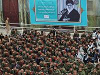 Iranian soldiers visit the tomb of Iran's late founder of the Islamic Republic, Ayatollah Ruhollah Khomeini
STR / AFP