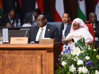 Sudan's Vice President Bakri Hassan Saleh attends the first joint European Union and Arab League summit at the International Congress Centre in the Egyptian Red Sea resort of Sharm el-Sheikh, on February 24, 2019. 
MOHAMED EL-SHAHED / AFP