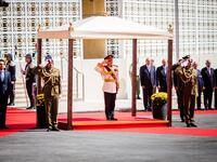 King Abdullah from the opening of the third ordinary session of the 18th Parliament. (Faceook/ @RHCJO)