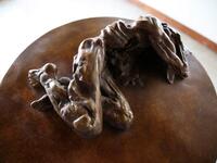 A picture taken at the Museum of Modern Art in Kuwait City on October 4, 2018, shows a sculpture by Kuwaiti artist Sami Mohammed. 
Yasser Al-Zayyat / AFP