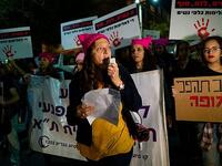 Rally against domestic violence in the Israeli coastal city of Tel Aviv on December 4, 2018 (Twitter)