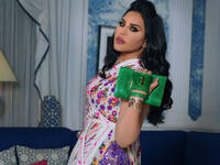 Ahlam posted pictures of herself wearing multiple Jalabiya designs that are available on her online store to 