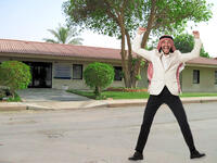 happy arab man at Aramco Compound Saudi Arabia