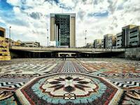 World’s largest mosaic carpet has turned into a major tourist attraction in Iran's city of Tabriz (Twitter)
