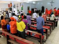 Sudan: Last Easter in United Sudan, having lost many of the congregation to the south.