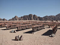 Abandoned Sinai outdoor cinema