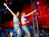 women dancing at club