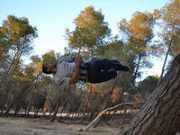 Parkour runner Burhan Kuca Oğlan 