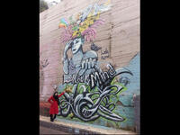 Graffiti artist Laila Ajjawi 