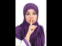 arab woman silent 