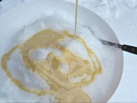 condensed milk and snow ice cream