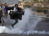 palestinian lawyer tear gas 