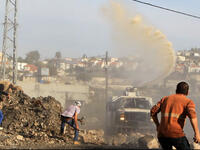 israel truck sprays skunk water protesters 