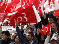 The Grey Wolves, or the MHP, is Turkey’s far-right nationalist party headed by Devlet Bahceli who has been coming out to heavily criticize Erdogan for his blatant flouting of the non-partisan element of the president’s role. It is driving an anti-Kurdish line, which it hopes will win over votes from the AKP.