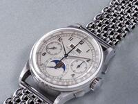 Patek Philippe Ref. 1518 at $11.1 million: Philippe produced this model in 1941, making it the first perpetual calendar chronograph wristwatch every produced in a series. (AFP/File)