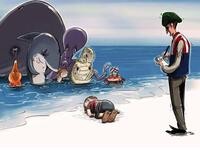 الفنان السوري تيم حسن كتب معلقاً: “يا رب لطفك بسوريا وأهلها ونسائها وشيوخها وأطفالها. دعاكم للمساكين المشردين والغارقين والجرحى والشهداء” وأضاف: “بالله عليكم بلا سياسة”، للتأكيد على المعنى الإنساني والوجداني لما يحصل، بعيداً عن الاختلافات السياسية.