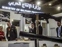 Visitors attend Egypt’s first Service Defence Exhibition in Cairo on December 3, 2018, at the International Exhibition Center. 
Khaled DESOUKI / AFP