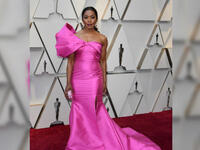 Reem Acra dressed actress Angela Bassett