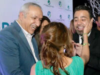 Salem Al Hindi, Assi ElHallani seemed very happy to see Moroccan Diva Samira Said