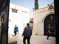 This Orthodox church in Mafraq opened its doors to help Syrian refugees living in the community. Though their congregation is made up mostly of Jordanians, the priest decided to start educational programs to help all the kids in the town - whether Muslim or Christian - keep up with their education.