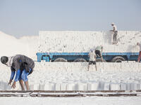 Egypt limestone workers