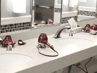 hair dryers bathroom gym