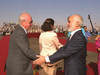 King hussein shimon peres 