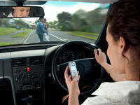 texting treehugger safe driving