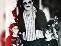 Samir Ghanem and his daughters Donia and Emmy