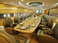 Inside Prince Alwaleed bin Talal's jet. (Forbes)