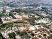 An aerial view of National Museum of Saudi Arabia. (mtarch.com)