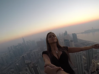 Russian girl's selfie on Dubai skyscraper (gulfbusiness.com)
