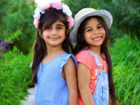 Even the little ones are making fashion statements in Arabia! 