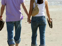 couple holding hands