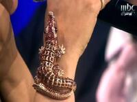 Ahlam's crocodile bracelet