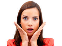 shocked woman