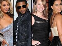 Usher comes out for performing, following in the guilty footsteps of Nelly Furtado, Beyonce and Mariah Carey. 