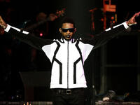 Usher- feeling very wracked with guilt after learning the identity behind his New Year's gig 2009 and of his compliance in a Gaddafi party.