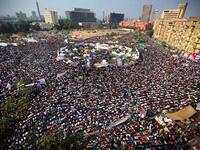 Caught between Tahrir and caretaker regime..There is a prominent dichotomy or a fraught binary between 
the powers that will be, even post-SCAF-  and the 'square': This tension or opposition can be reduced to the Radical left 
versus the right (or military and old guard restored).