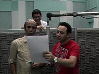 Mustafa Kamar is celebrating his new radio show, "Fares al Zaman al Sa'eed" (The joyful night).