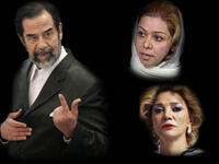 ساجدة طلفاح وسميرة شهبندر زوجتا صدام حسين