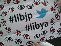 Japan wants justice for Libya as it jumps on board the hash-tag bandwagon of twitter-mania.