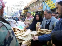 Shopping frenzy : Reports off the street of rationing of food supplies in Jordan this 
Ramadan as one shopper getting stocked up for the opening week tells of being restricted on the number of chickens
 he was allowed to buy in a Jordan food market. Five chickens exceeded his allowance, apparently.