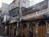 ancient Aleppo’s souk in syria destroyed.