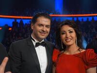 الفنانة لطيفة التونسية مع راغب علامة في عرب أيدول