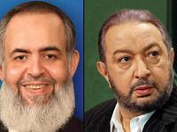 Hazem Abu Ismail (L) is nour el sherif's (R) choice president