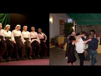 Arabic dabke dancing and Greek dancing