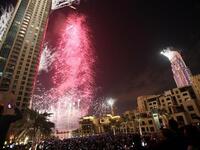 احتفالات برج خليفة في دبي برأس السنة 2013.